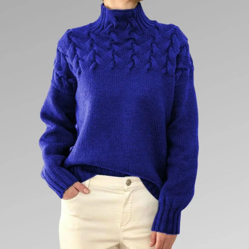 Raquel™ | Elegant Cable Knit Sweater
