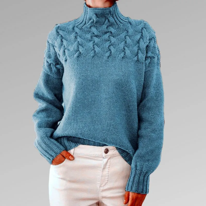 Raquel™ | Elegant Cable Knit Sweater