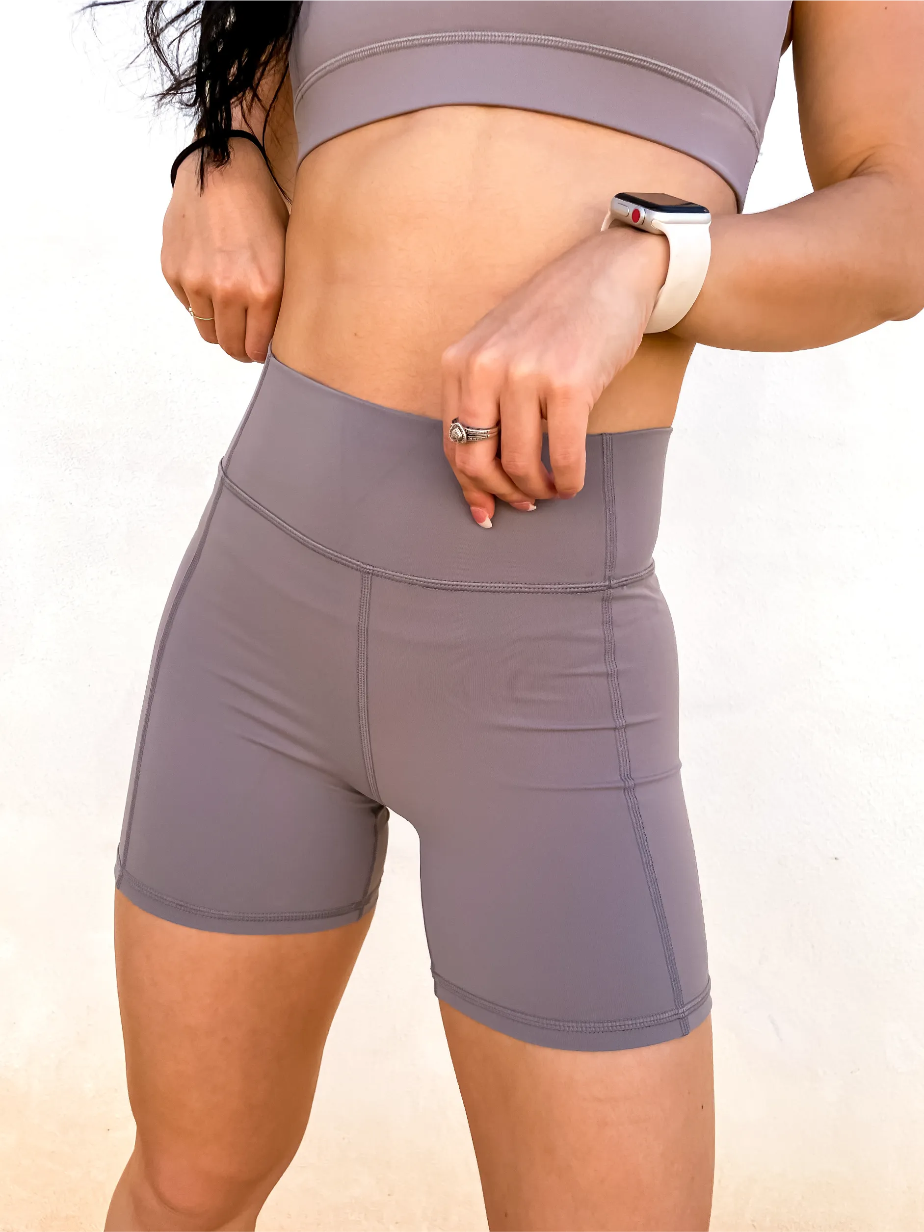 Reach Biker Shorts - Grey