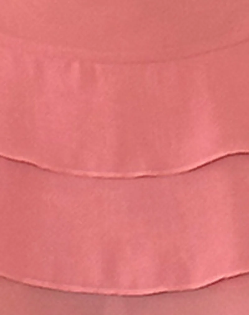 Riasi Mini Dress in Chiffon Blush