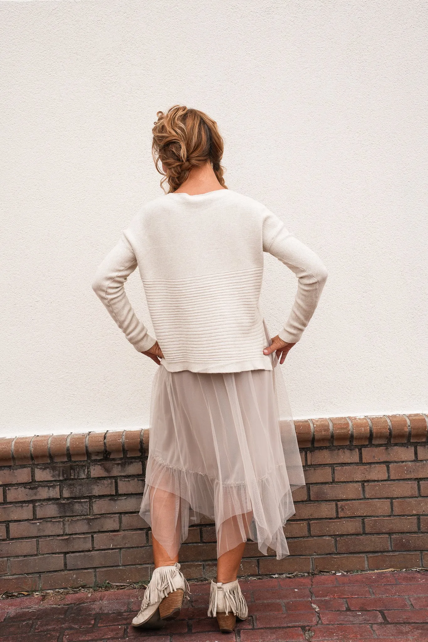 Ribbed Sweater Dress Set