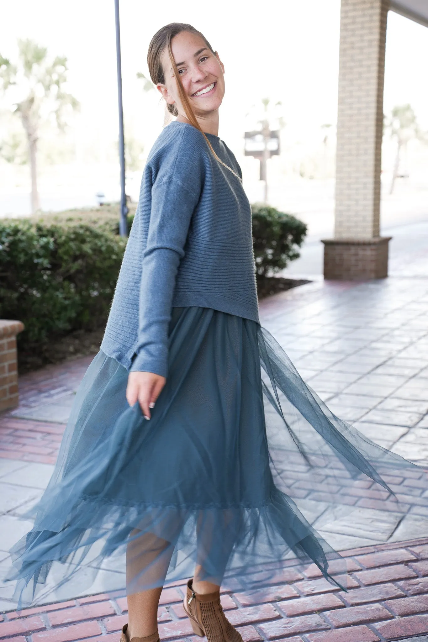 Ribbed Sweater Dress Set