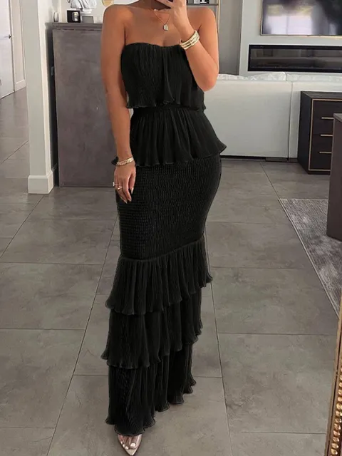 Ruffle Layered Dress