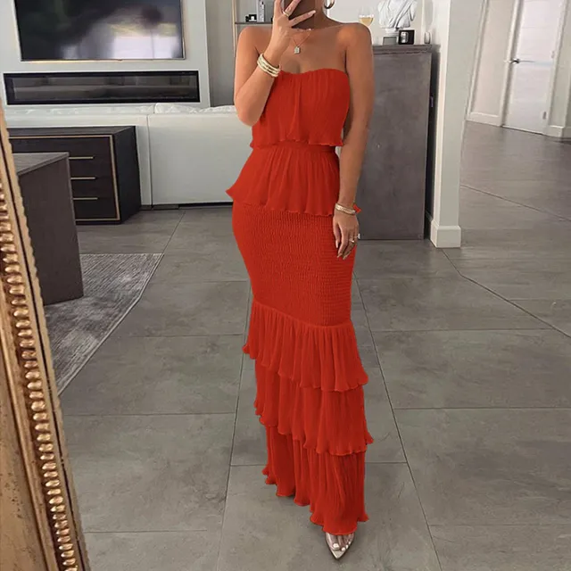 Ruffle Layered Dress