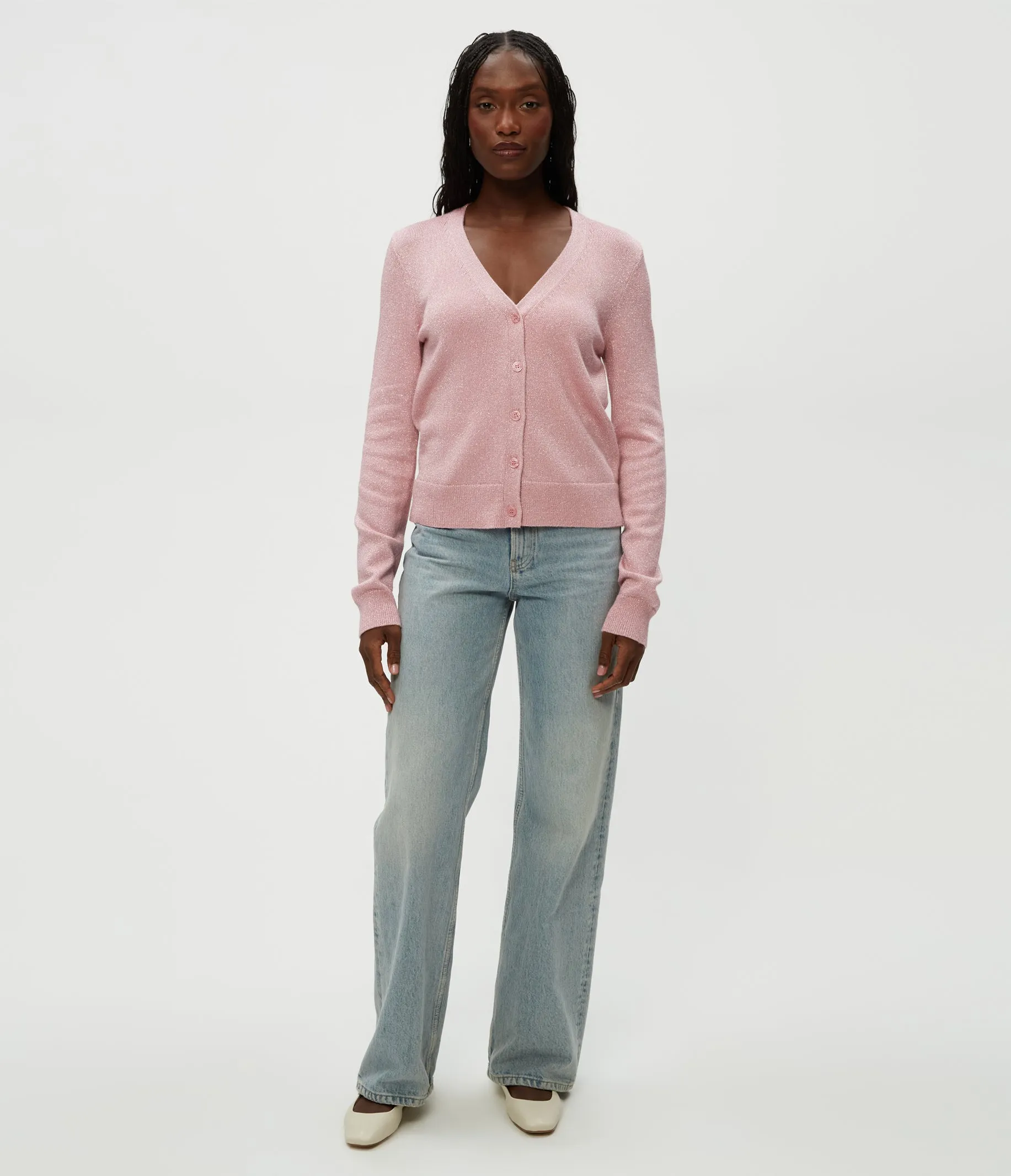 Ruiz Metallic Cardigan