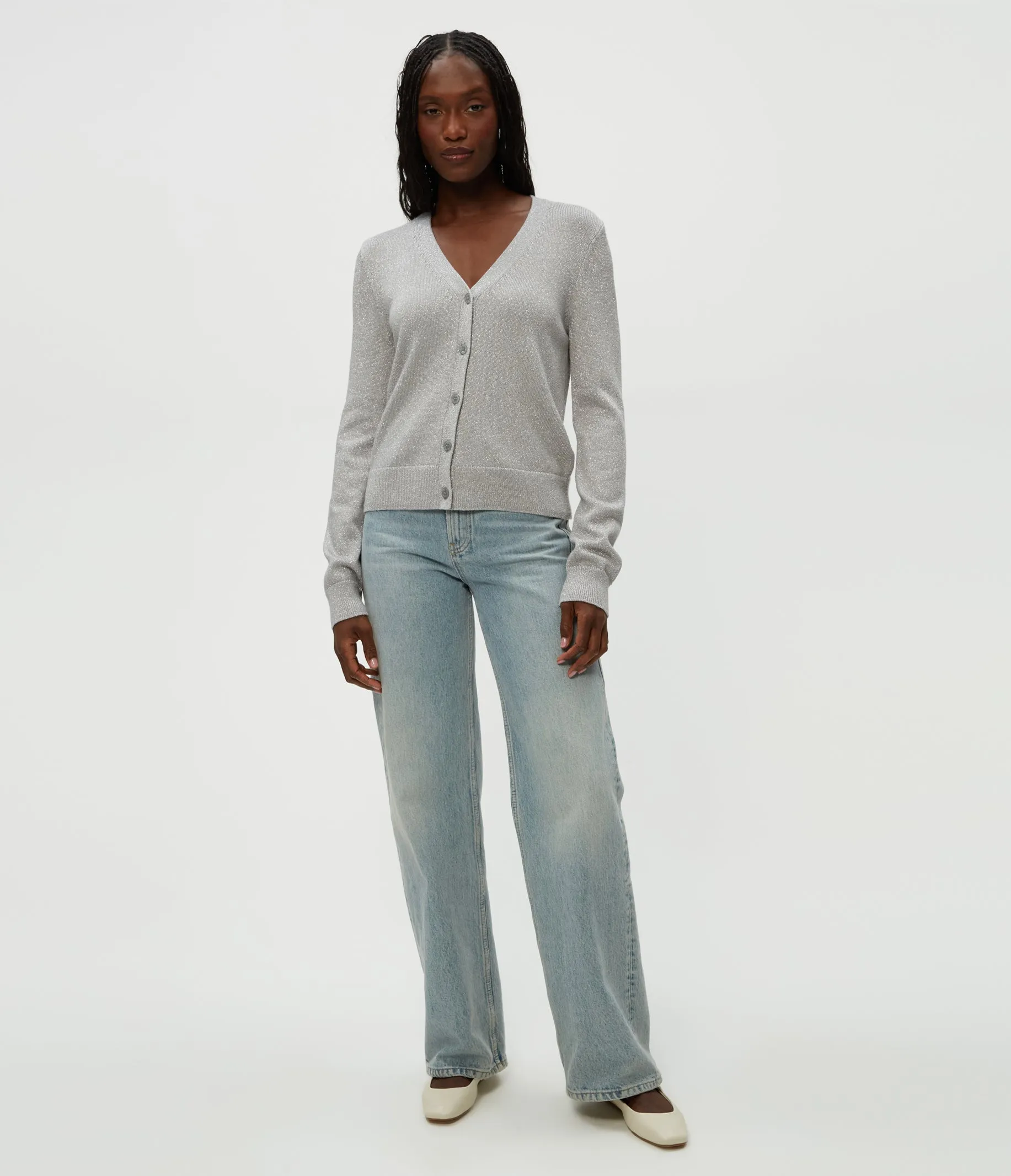 Ruiz Metallic Cardigan