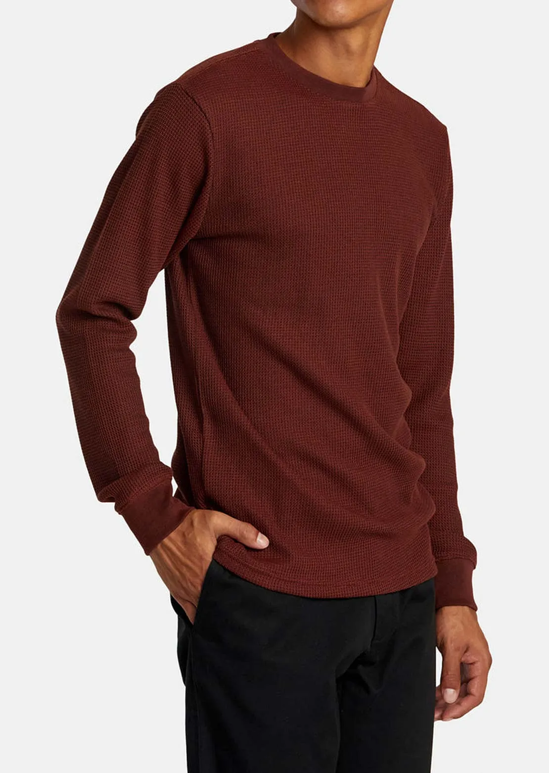 RVCA Men's Dayshift Thermal Ls Long Sleeve