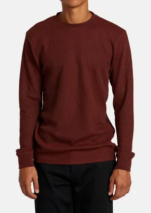 RVCA Men's Dayshift Thermal Ls Long Sleeve
