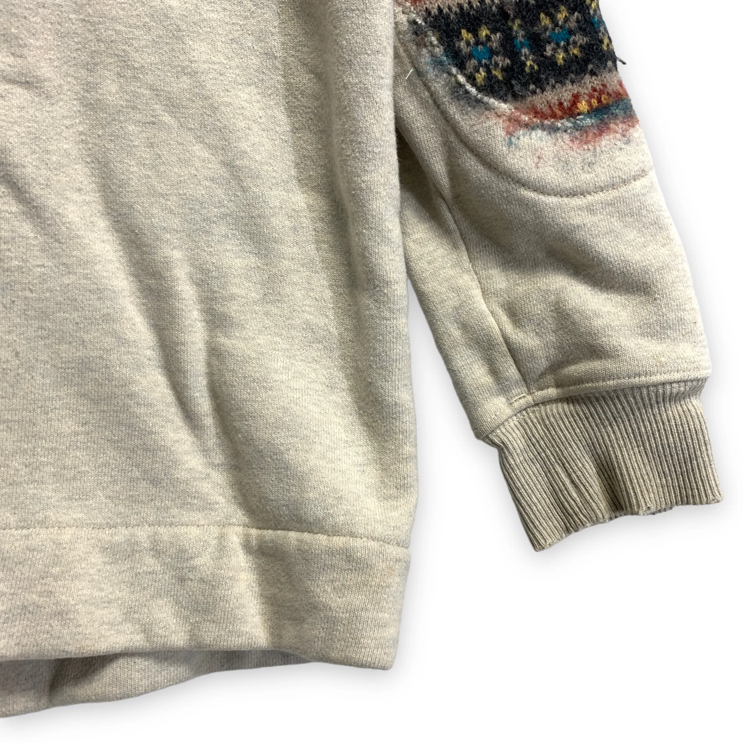 [S] Kapital Kountry Wool Patch Boro Shawl Collar Cardigan Sweater Sweatshirt