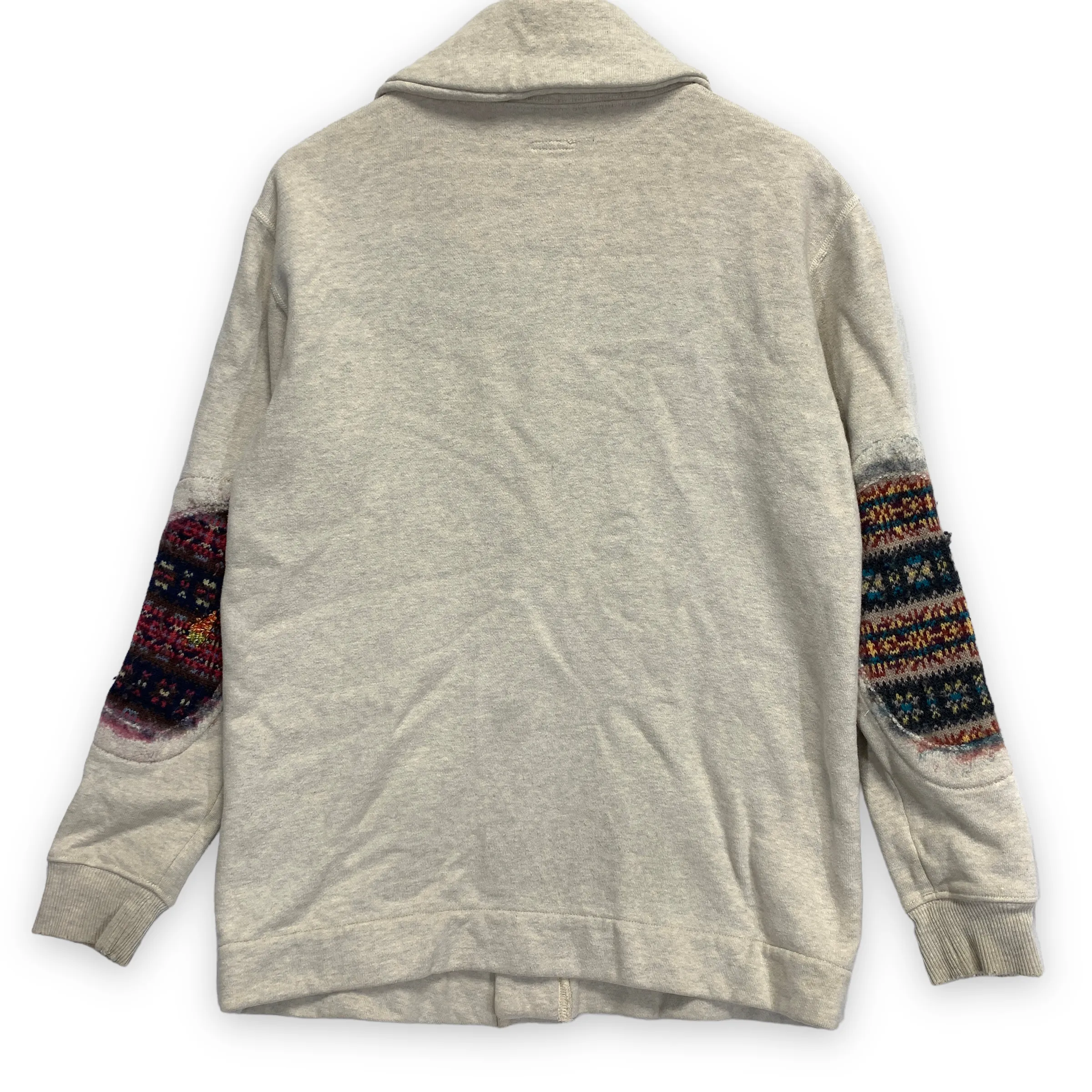 [S] Kapital Kountry Wool Patch Boro Shawl Collar Cardigan Sweater Sweatshirt