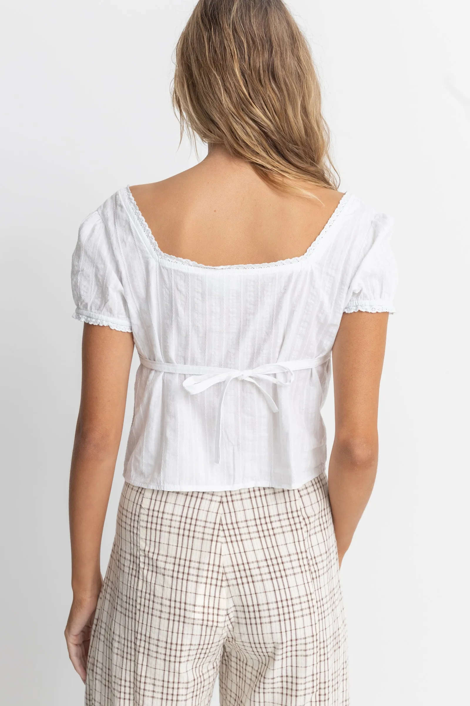 SADIE TOP - WHITE