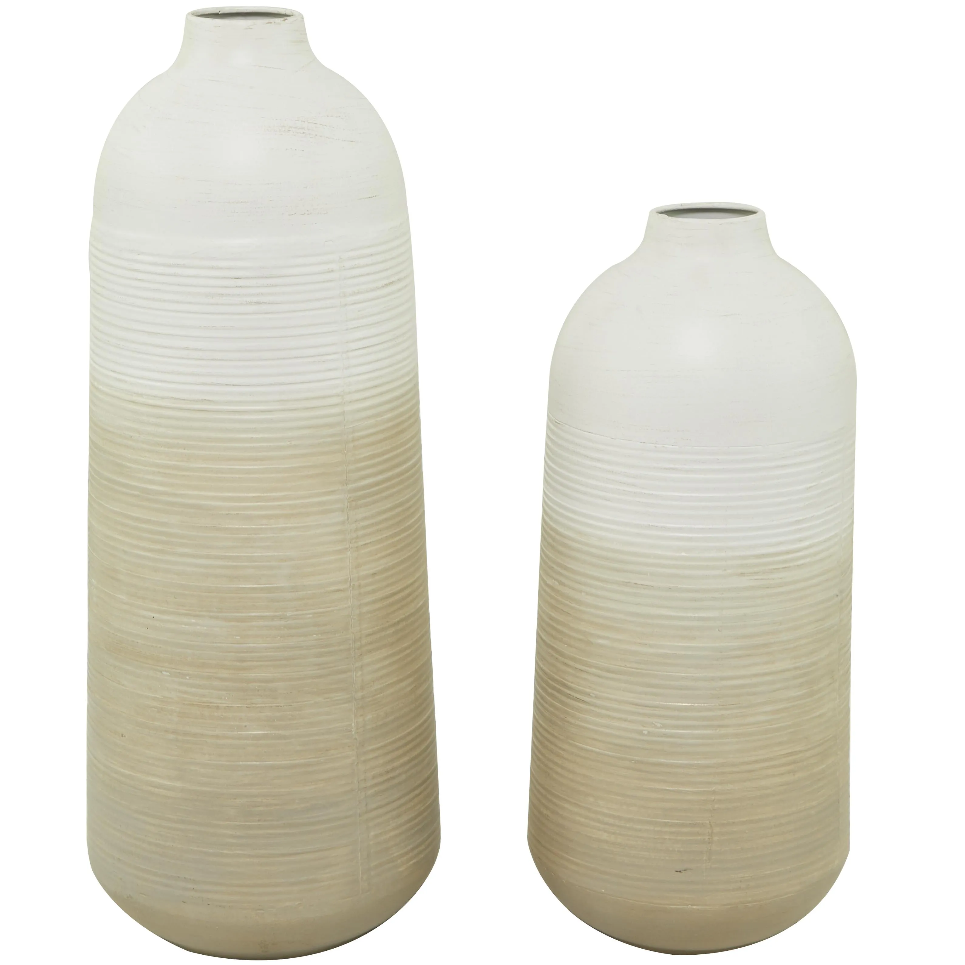 SAND OMBRE METAL VASES