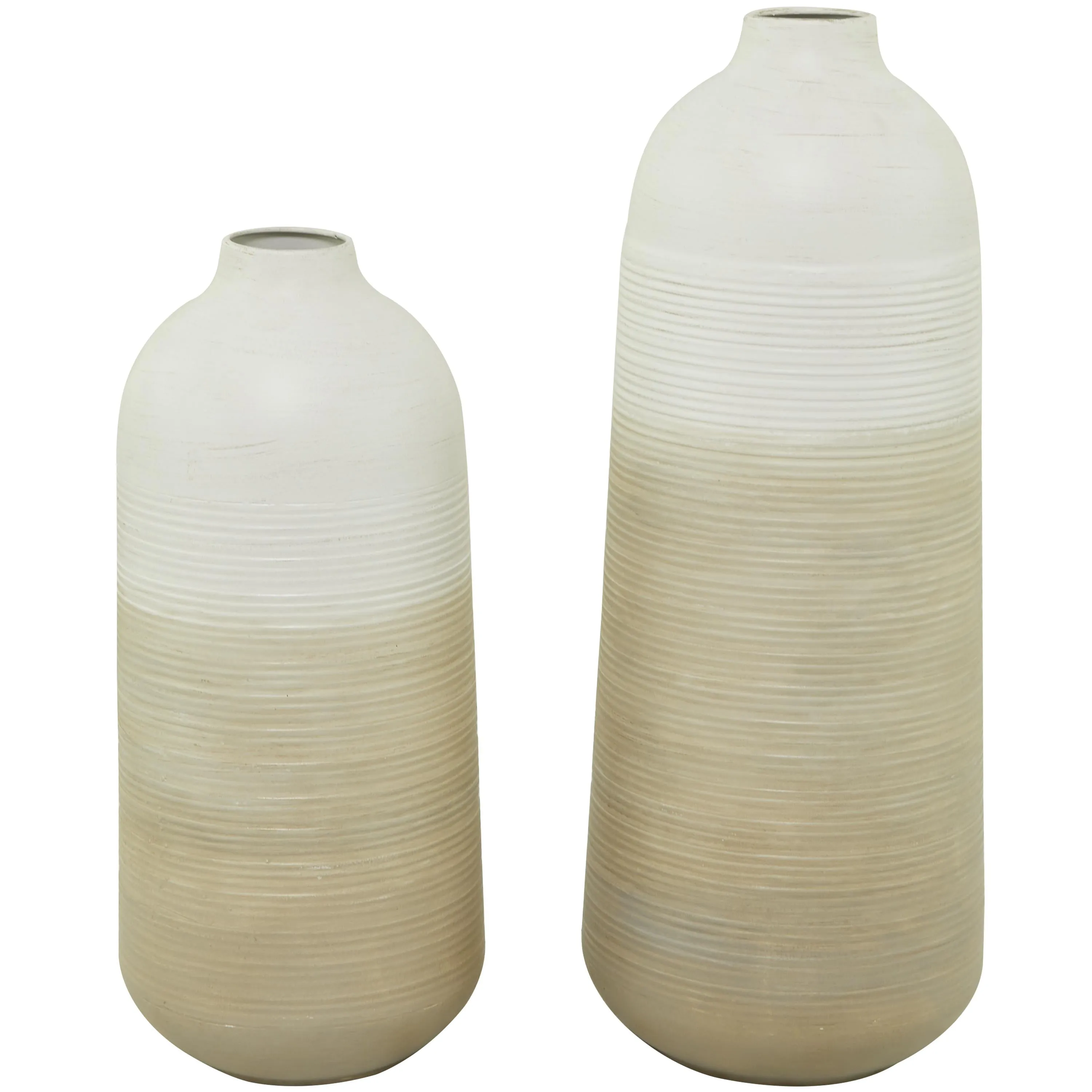 SAND OMBRE METAL VASES