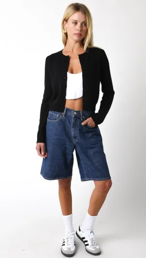 Sandstone Cardigan in Black