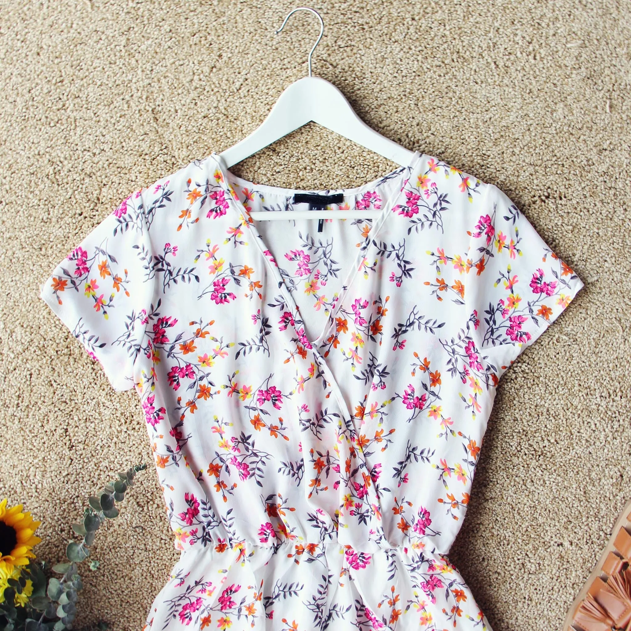 Sapphire Flower Romper