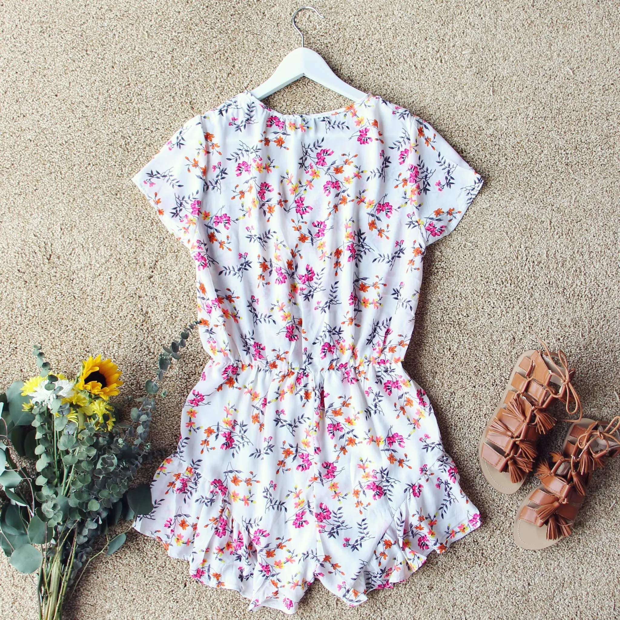 Sapphire Flower Romper