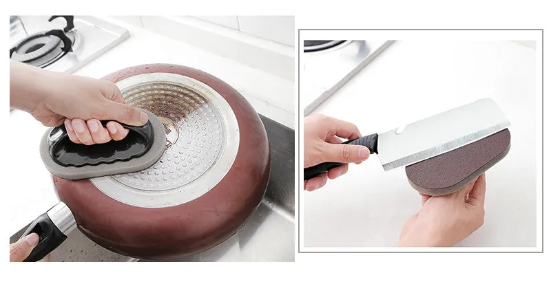 Scrubber Sponge For Build Up Removal on Kitchen Pots, Pans, Bath Fixtures, Cutting Boards Clean Tool