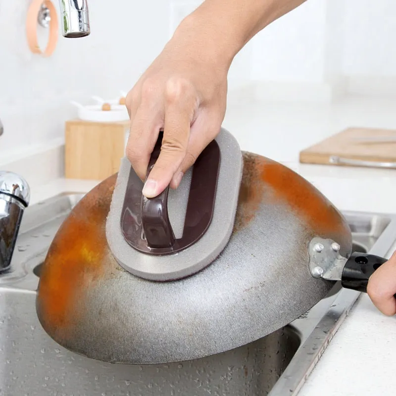 Scrubber Sponge For Build Up Removal on Kitchen Pots, Pans, Bath Fixtures, Cutting Boards Clean Tool