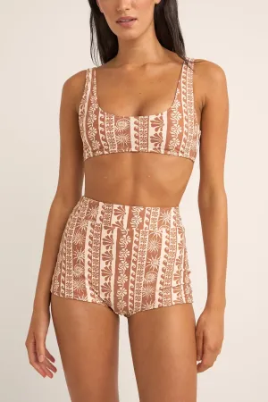 Seafarer Crop Top - Brown
