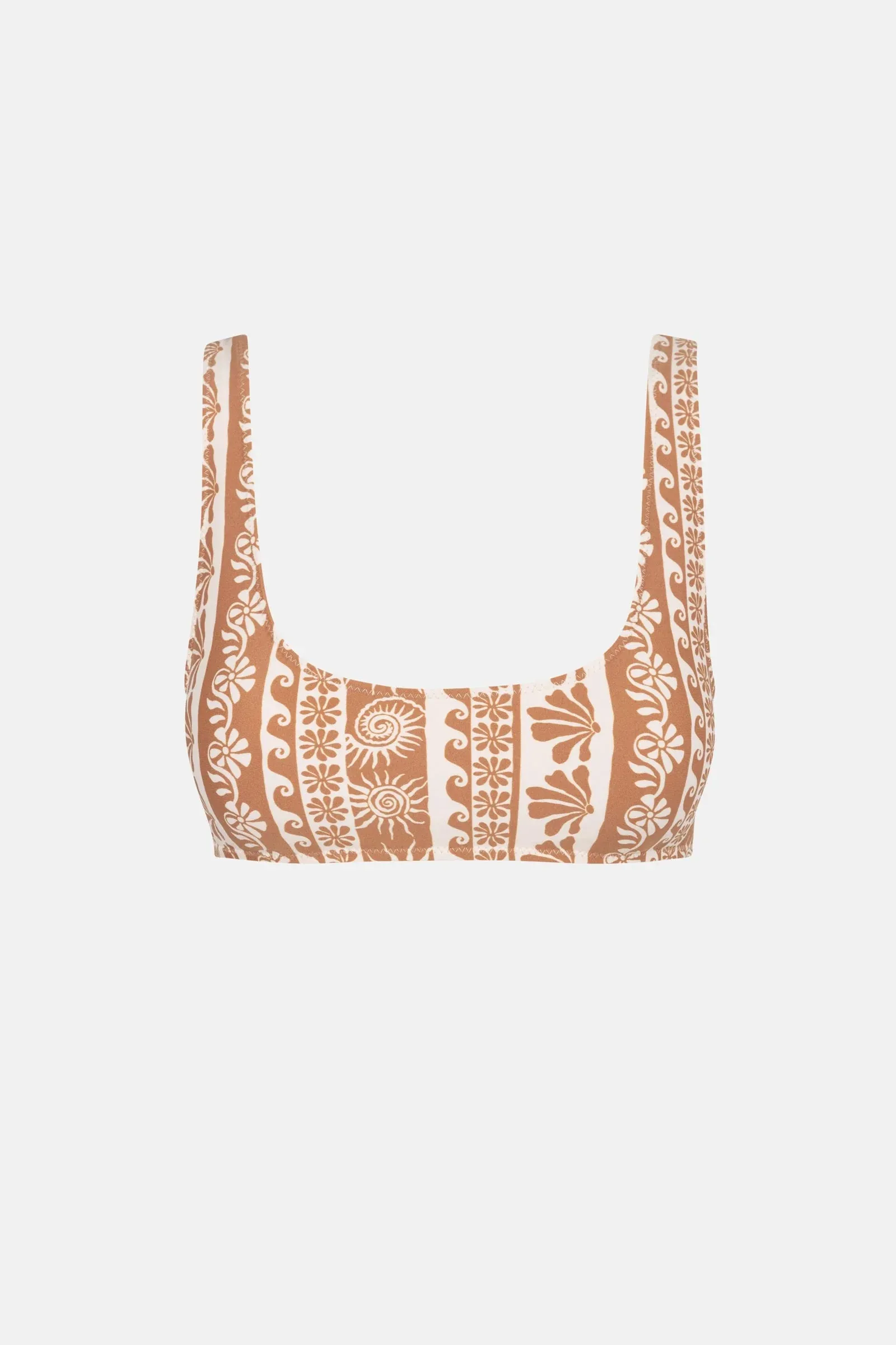 Seafarer Crop Top - Brown