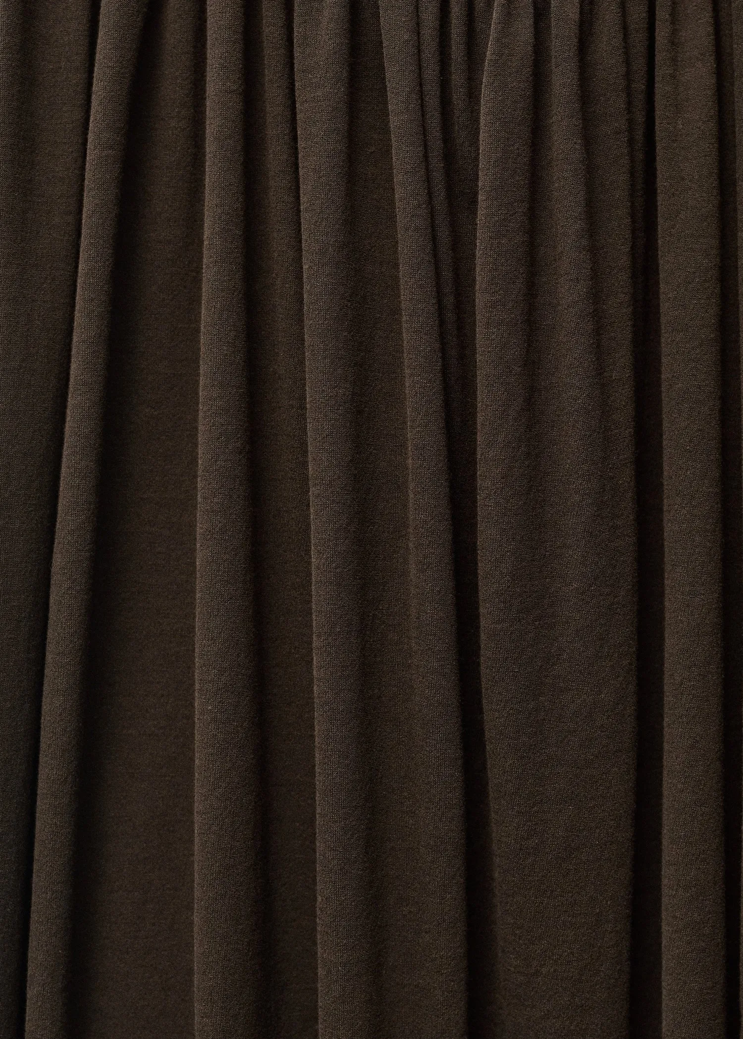 Semi-transparent dress with puffed hem