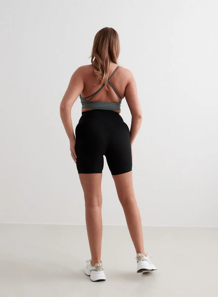 Sense Midi Biker Shorts | Black
