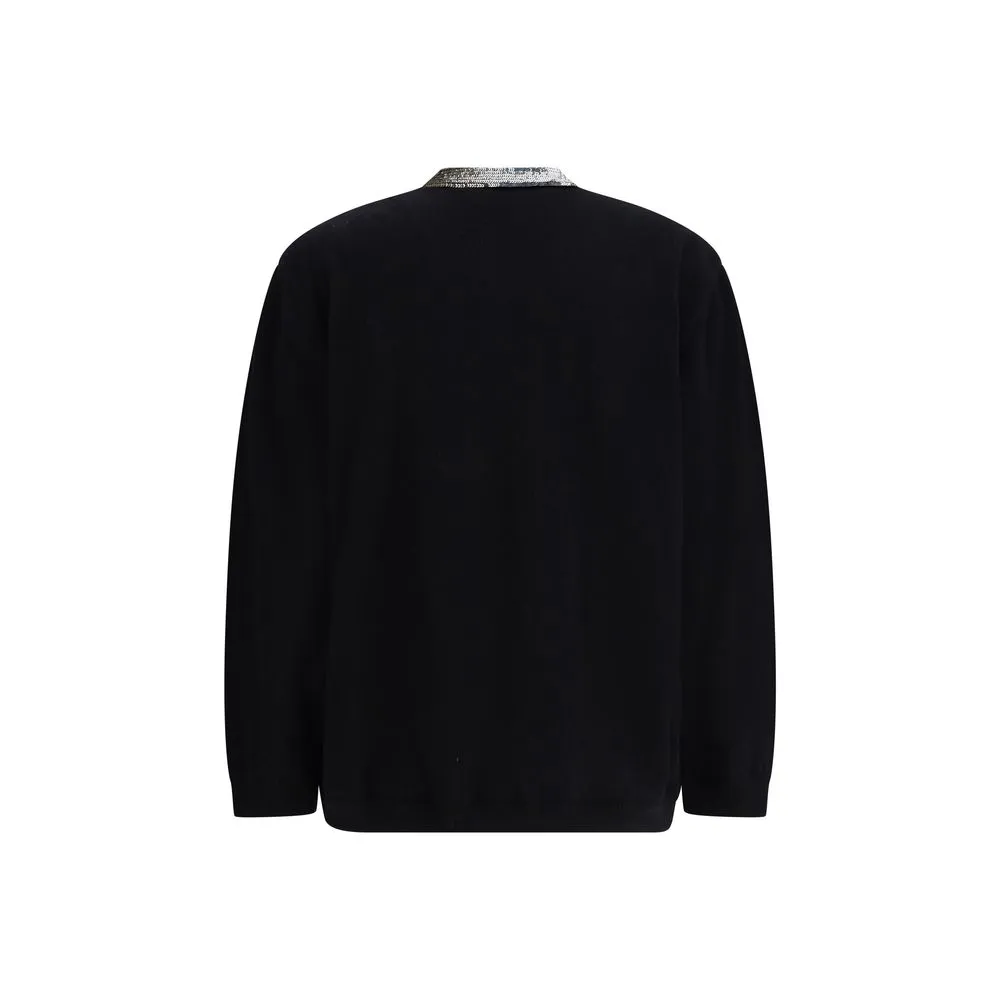 Sequined virgin wool Cardigan