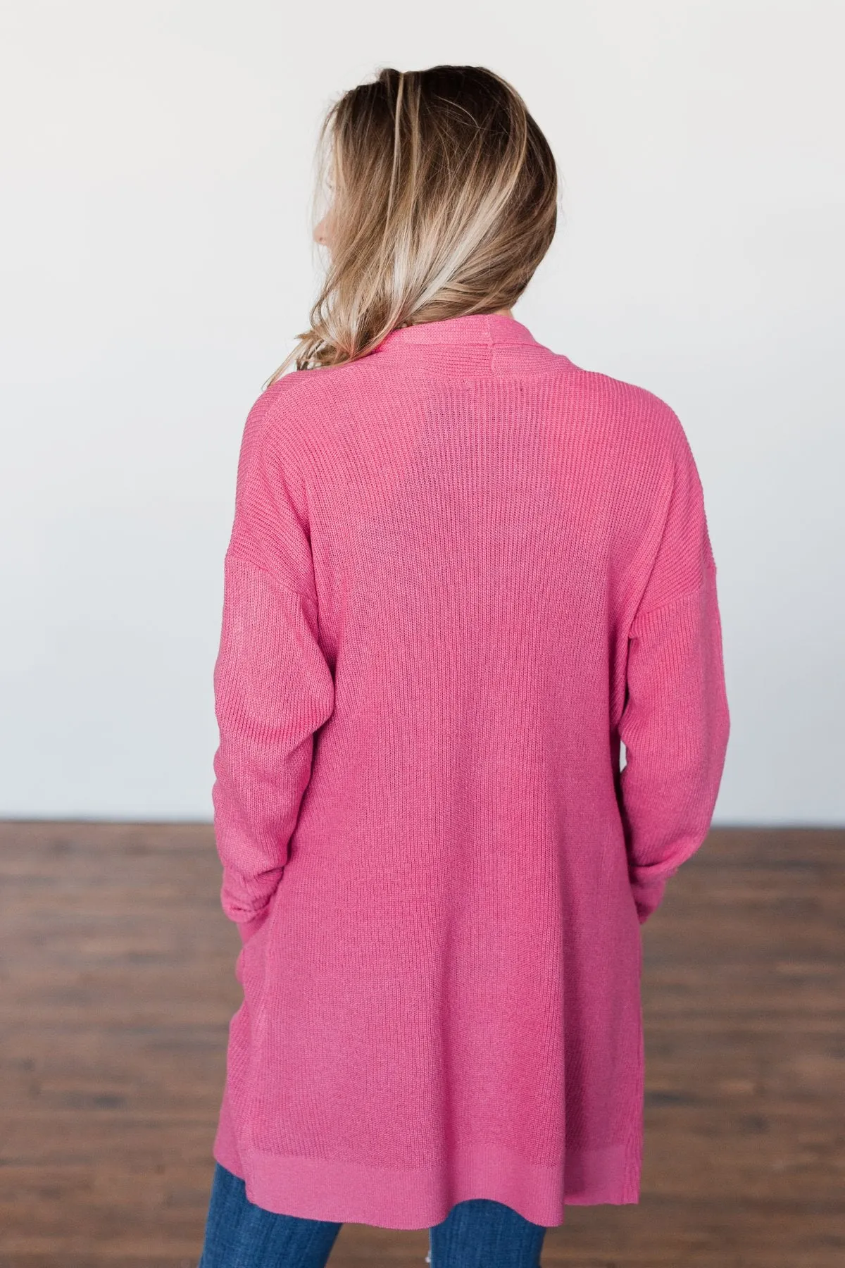 Share The Love Knit Cardigan- Orchid
