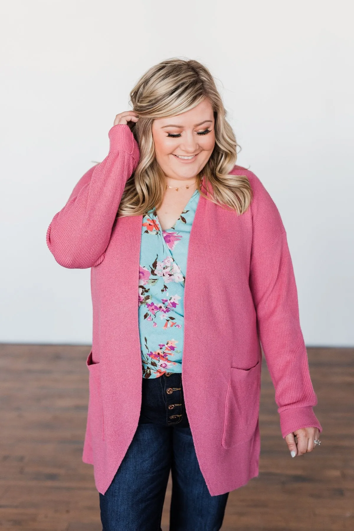 Share The Love Knit Cardigan- Orchid
