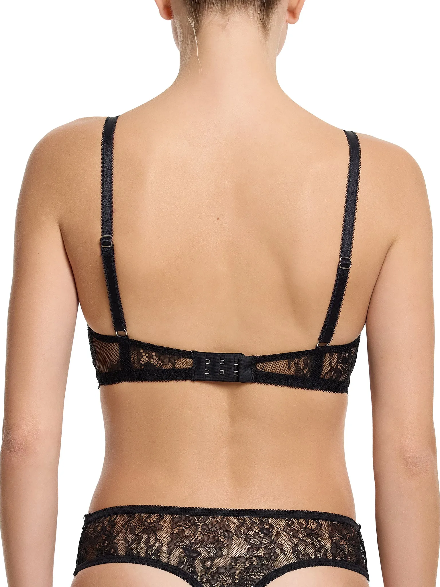 Sheer Seduction Underwire Bra Black