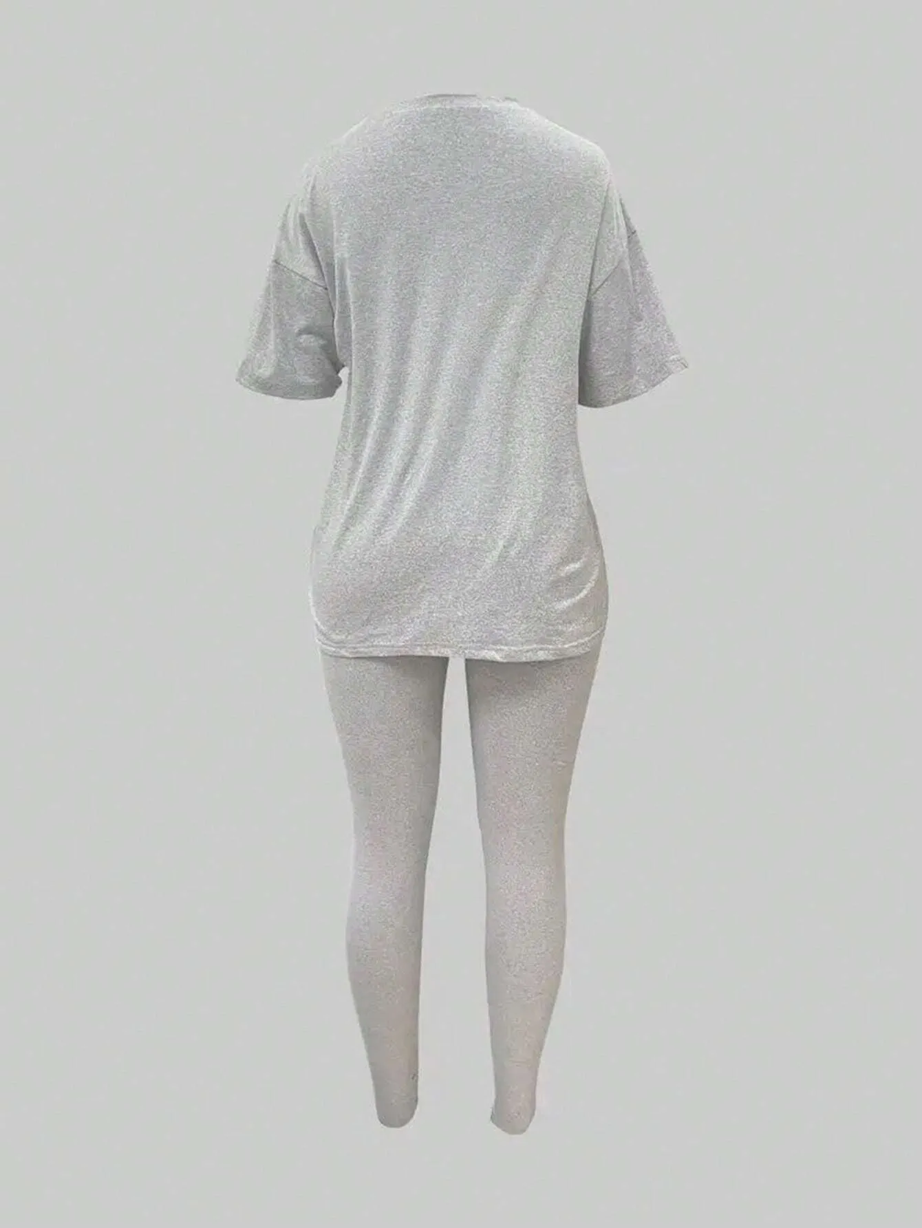 SHEIN Slayr 2pcs Women's Solid Crew Neck Long Sleeve Top And Long Pants Casual Outfit