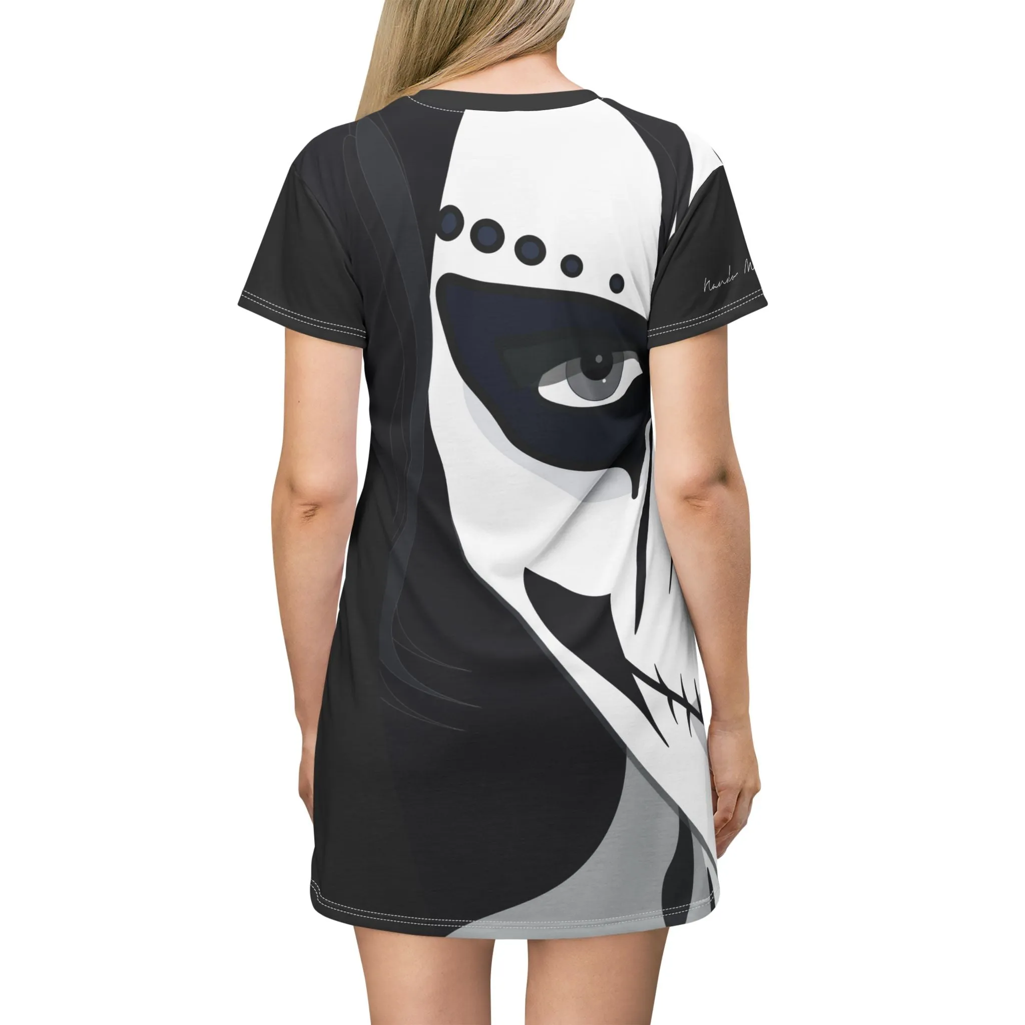 Shirtdress, Black Calaca Face