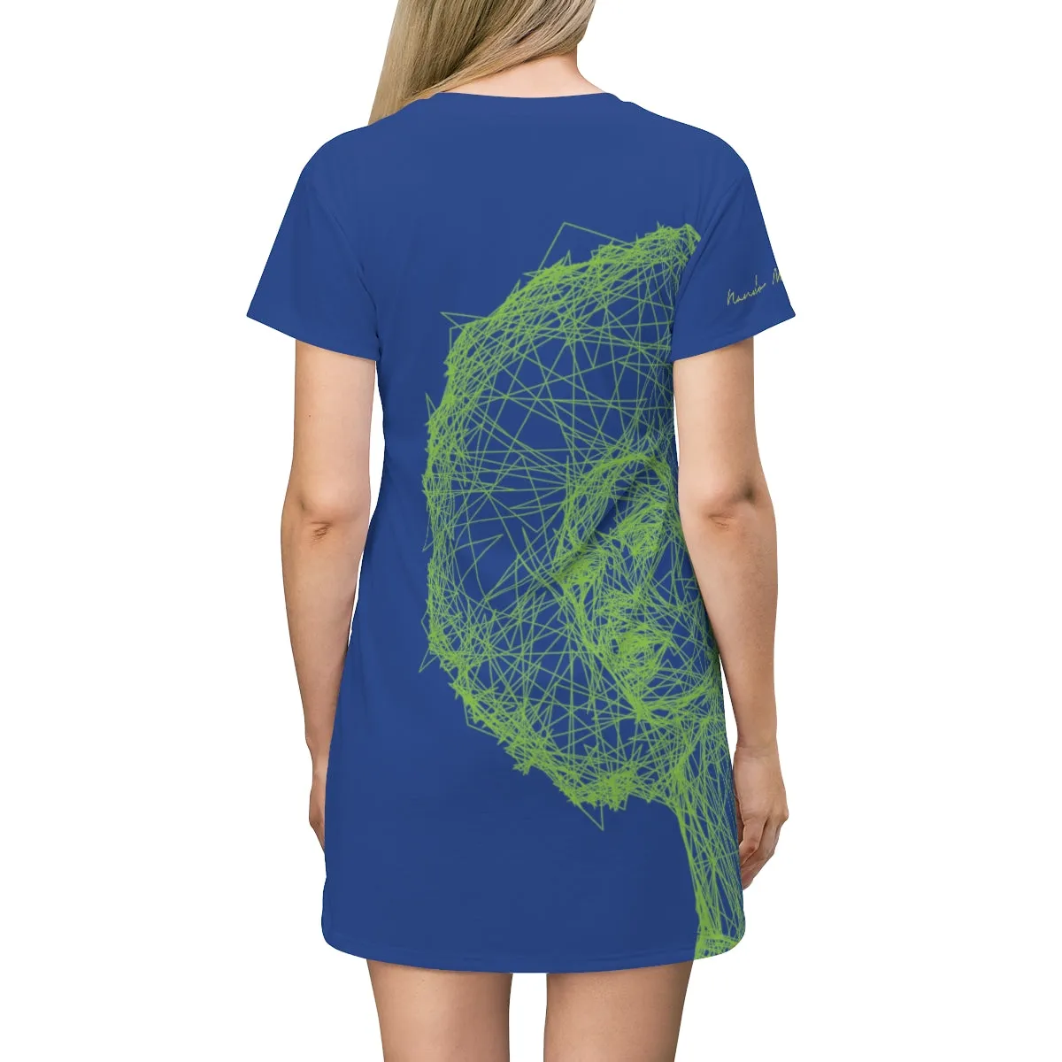 Shirtdress, Blue-Green African Queen
