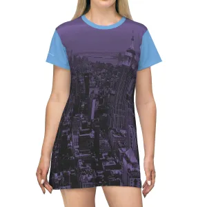 Shirtdress, Light Blue-Purple NYC View