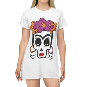 Shirtdress, White Lady Calaca