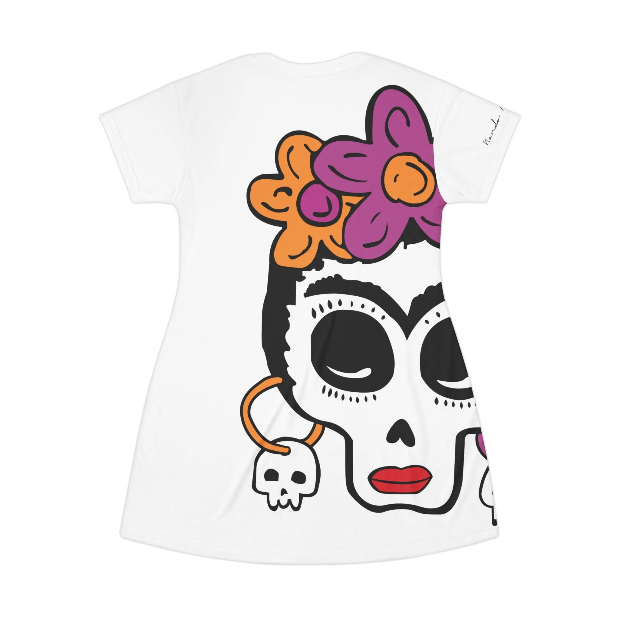 Shirtdress, White Lady Calaca