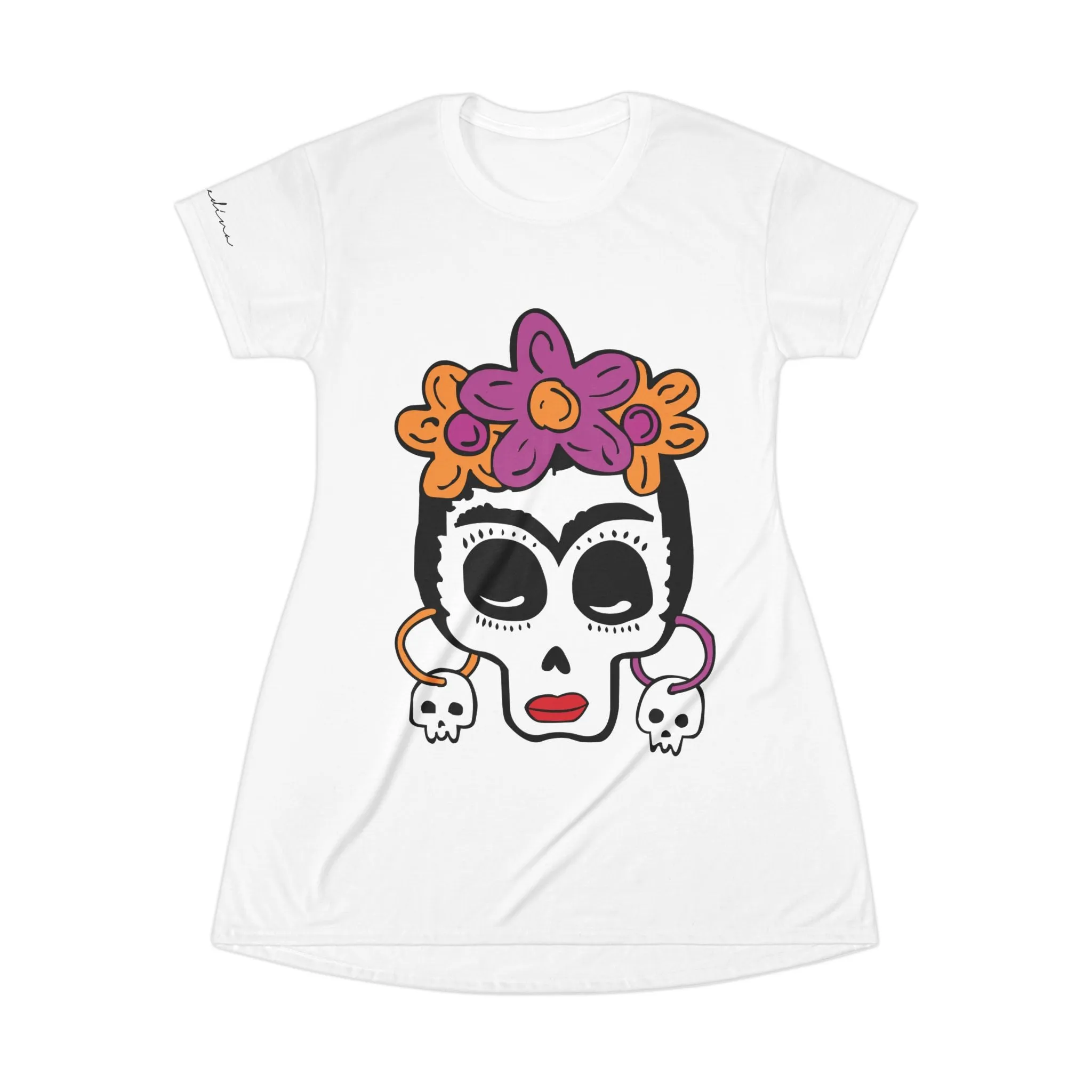 Shirtdress, White Lady Calaca