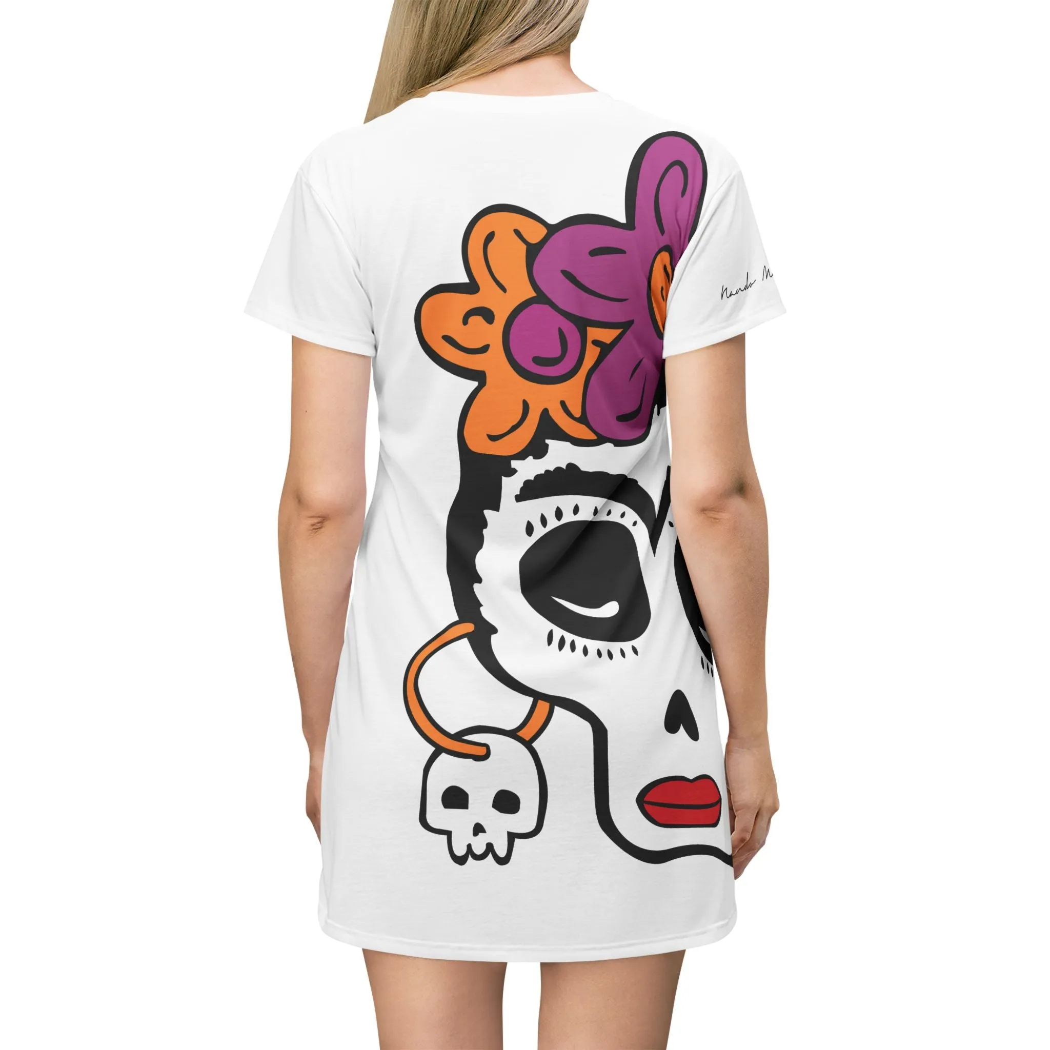 Shirtdress, White Lady Calaca