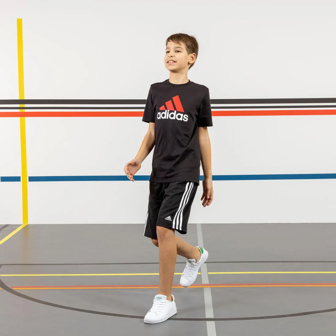 Short adidas 3 bandes enfant - noir