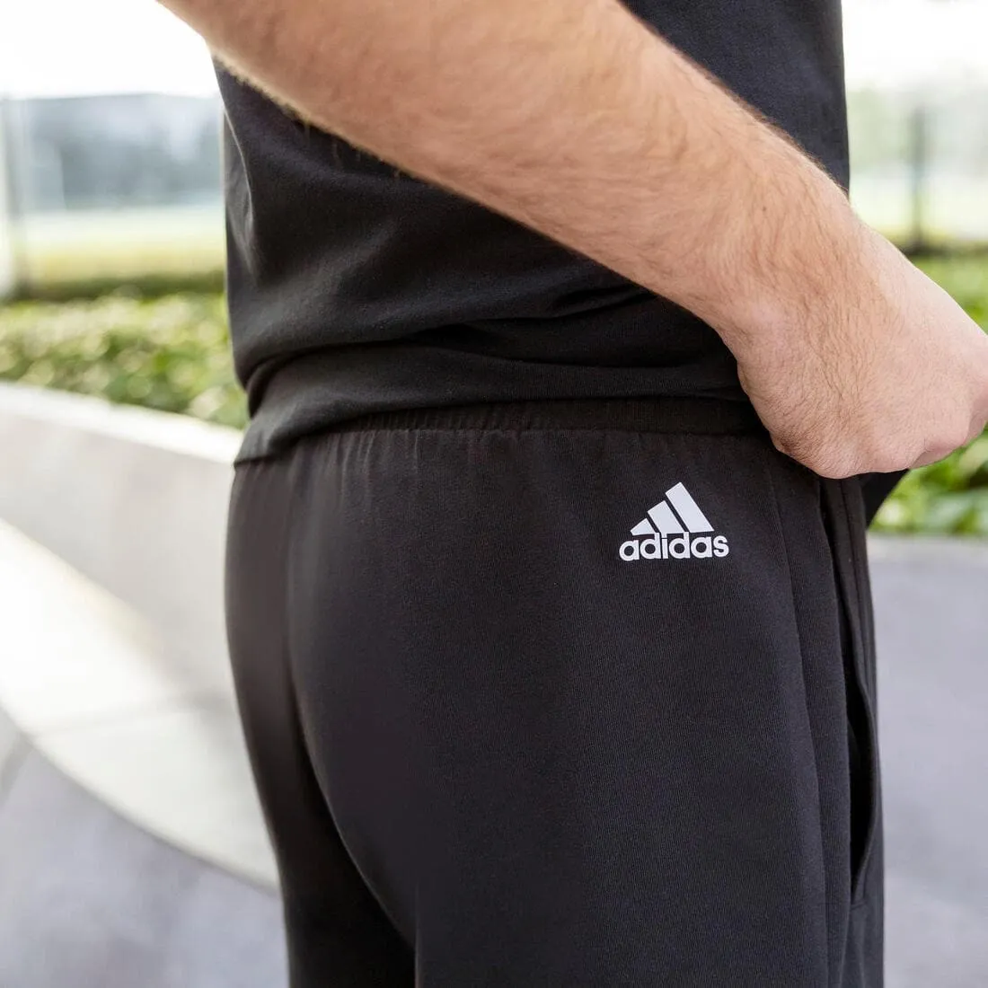 SHORT DE FITNESS ADIDAS HOMME NOIR BLANC