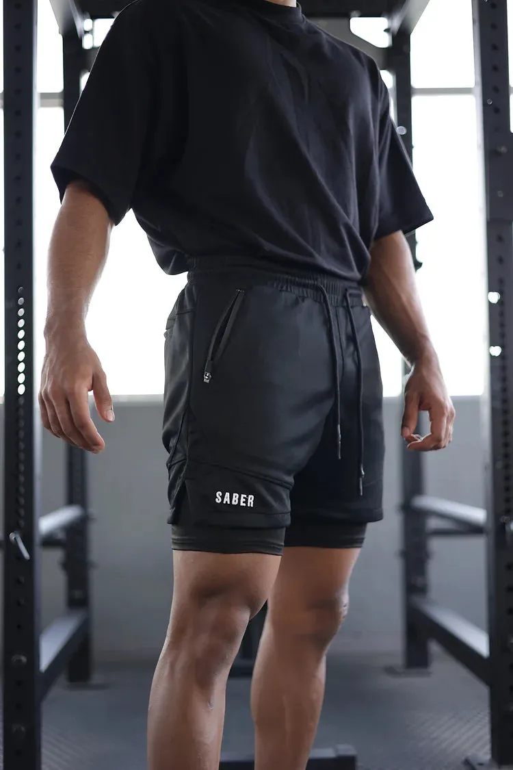 SIGNATURE 6" INSEAM SHORTS [BLACK]
