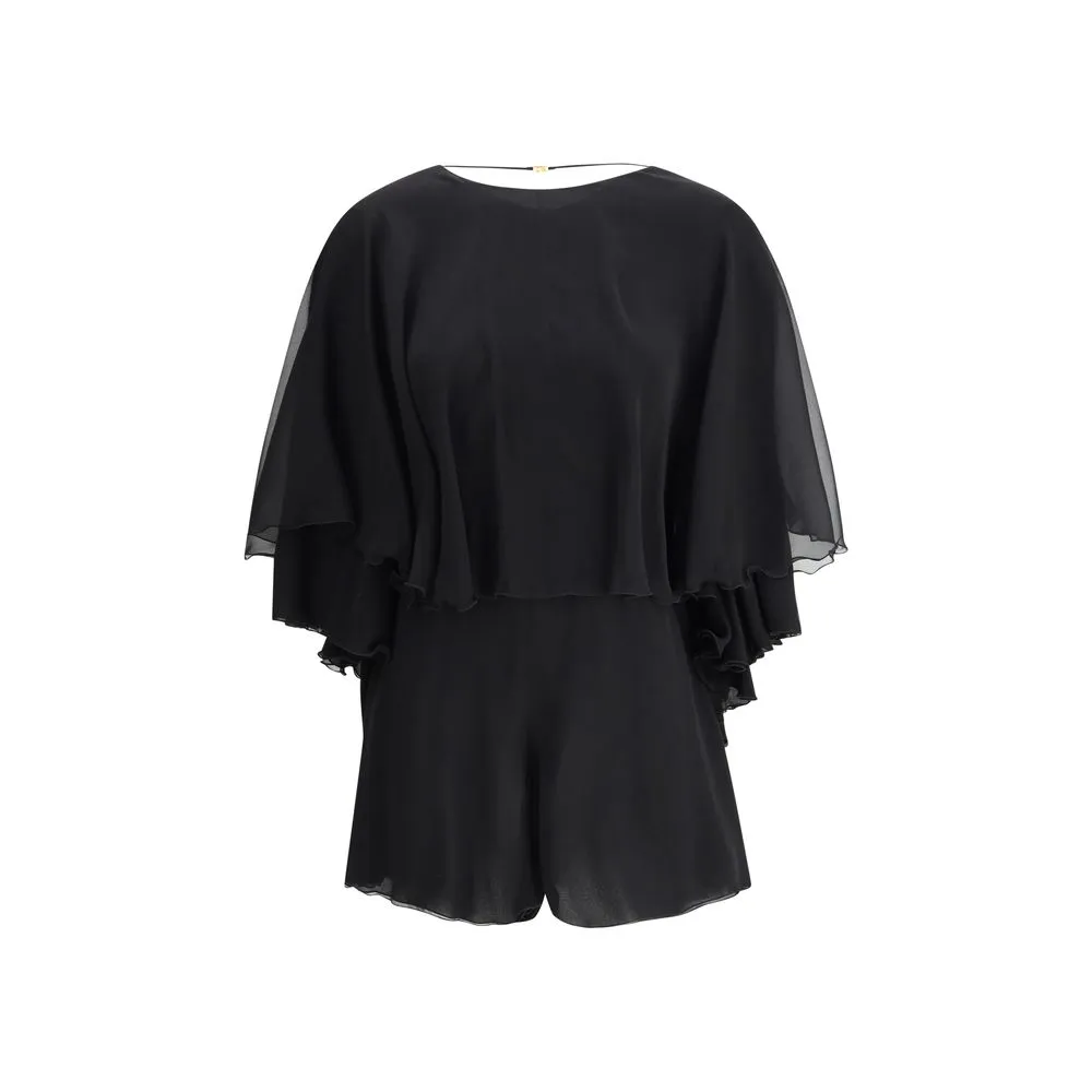 Silk crepe Playsuit