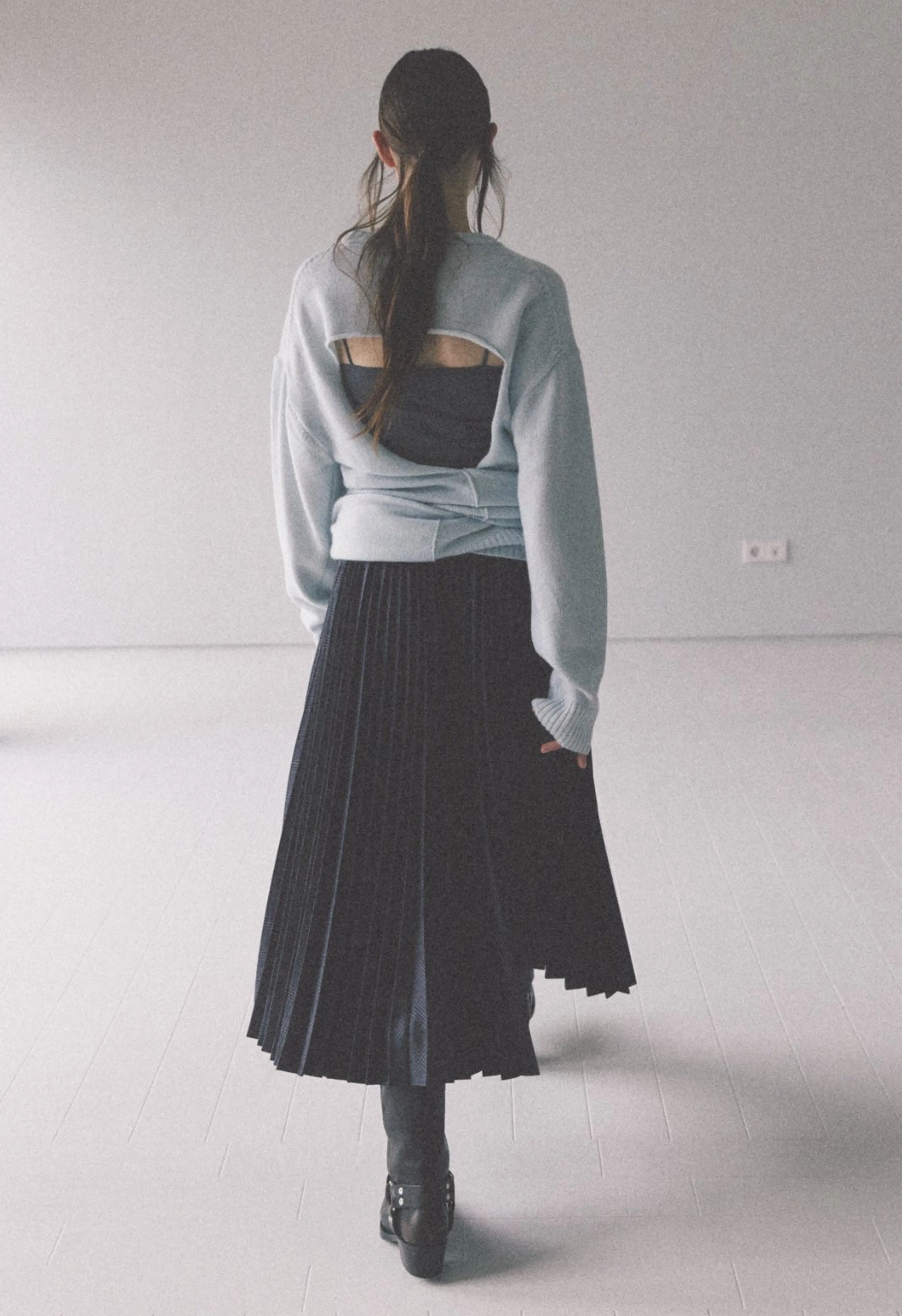 Sky Tie Back Sweater