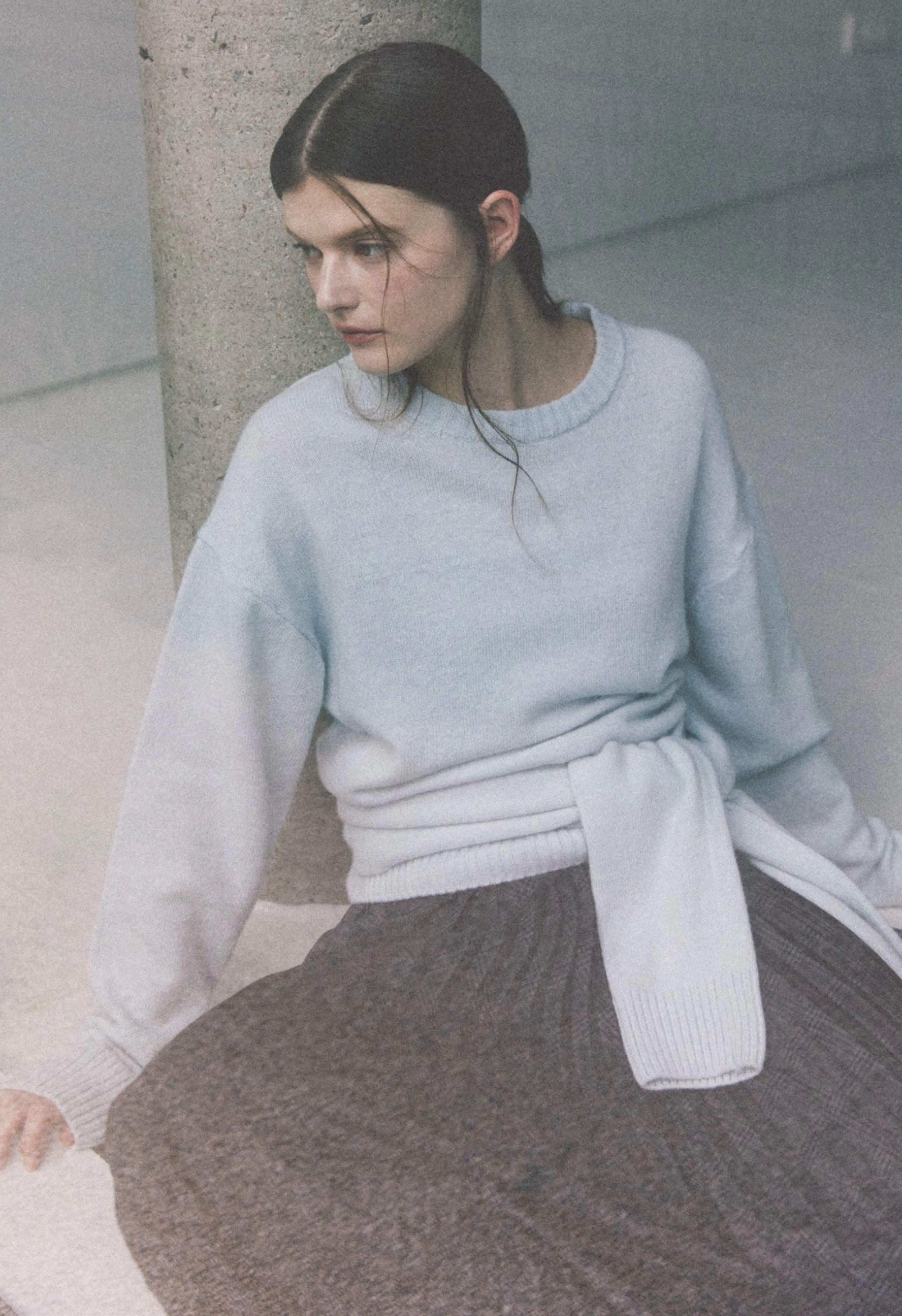 Sky Tie Back Sweater