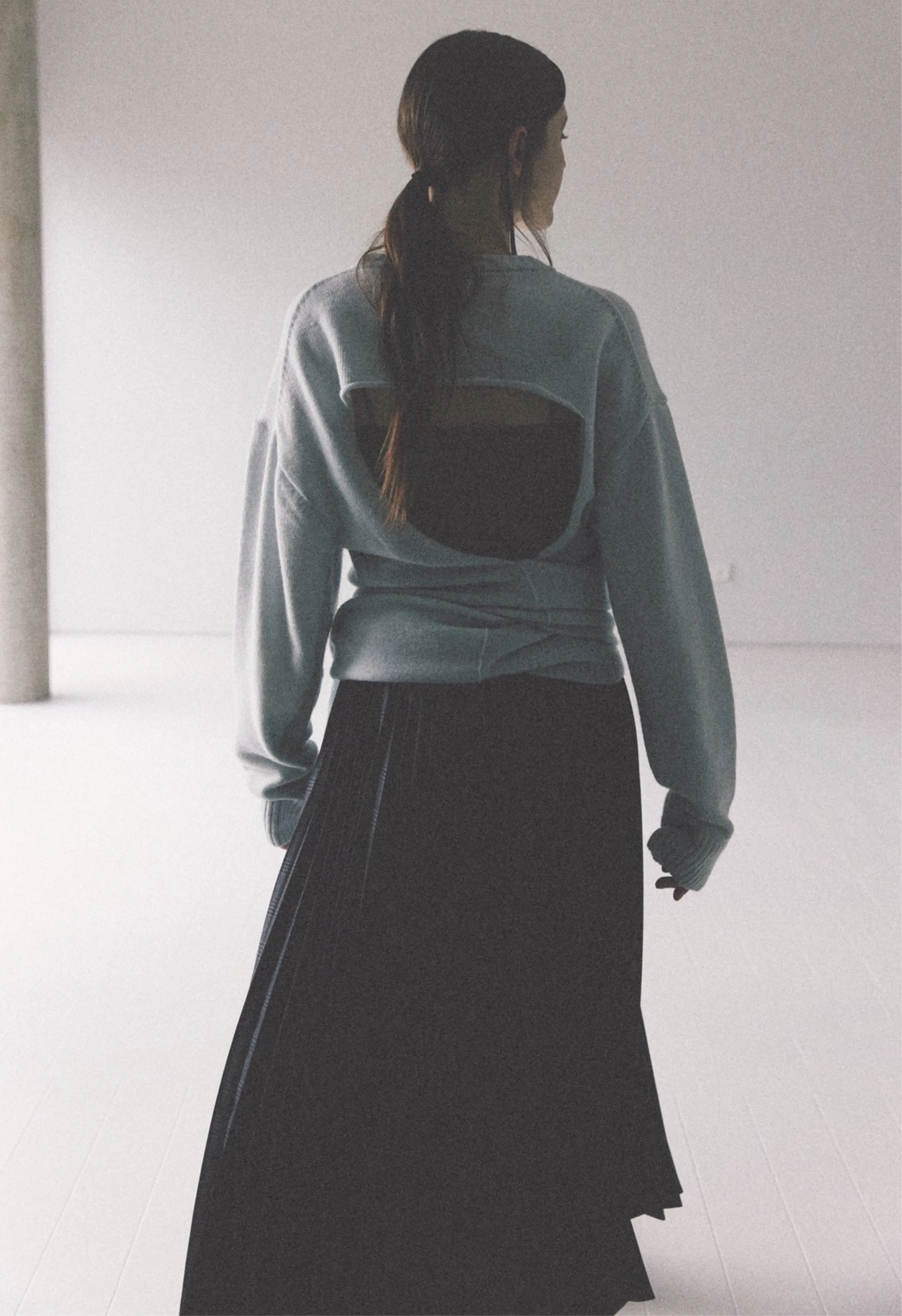Sky Tie Back Sweater
