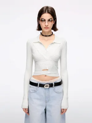 Slim Fit Knitted Polo Shirt