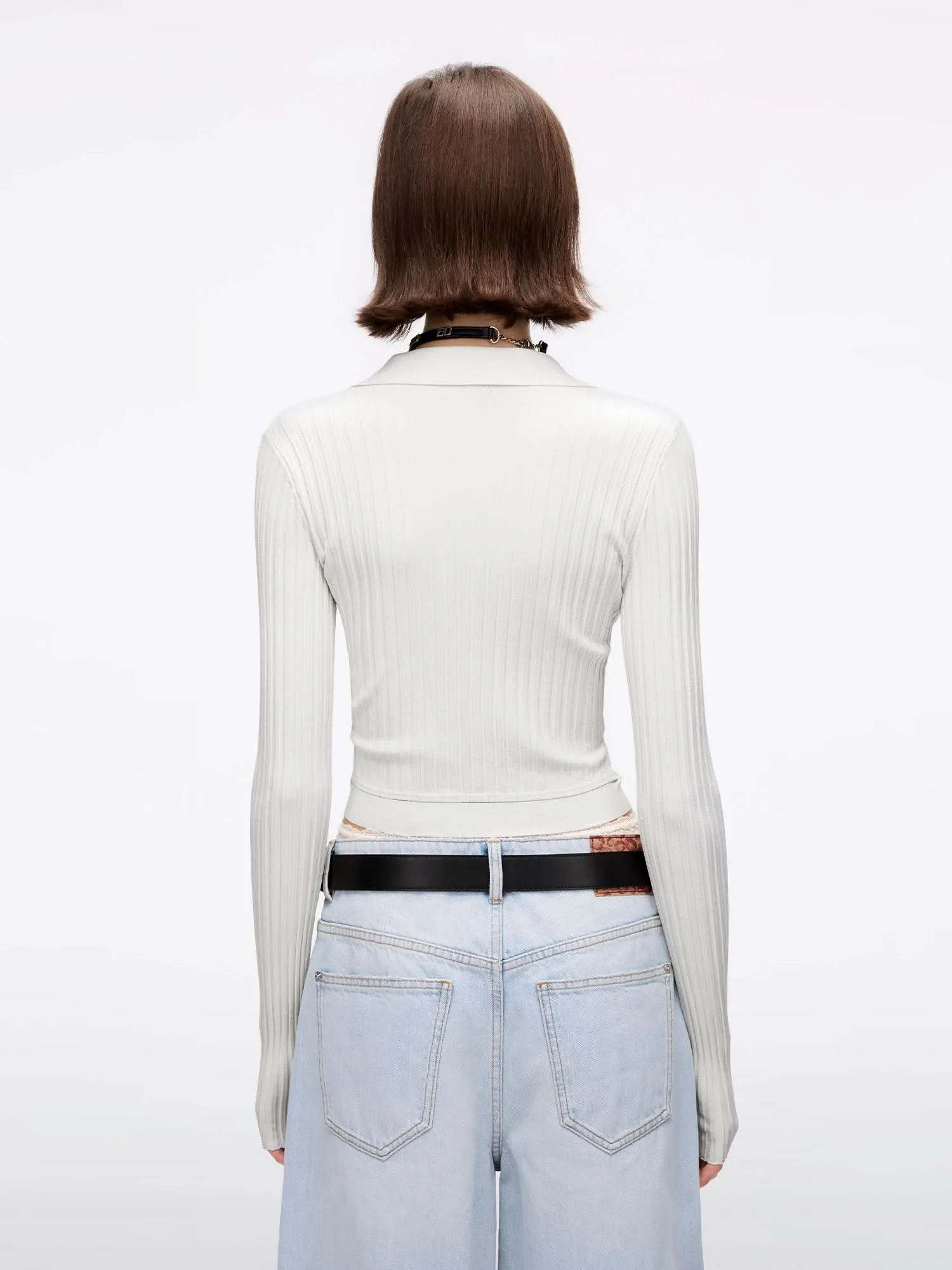 Slim Fit Knitted Polo Shirt