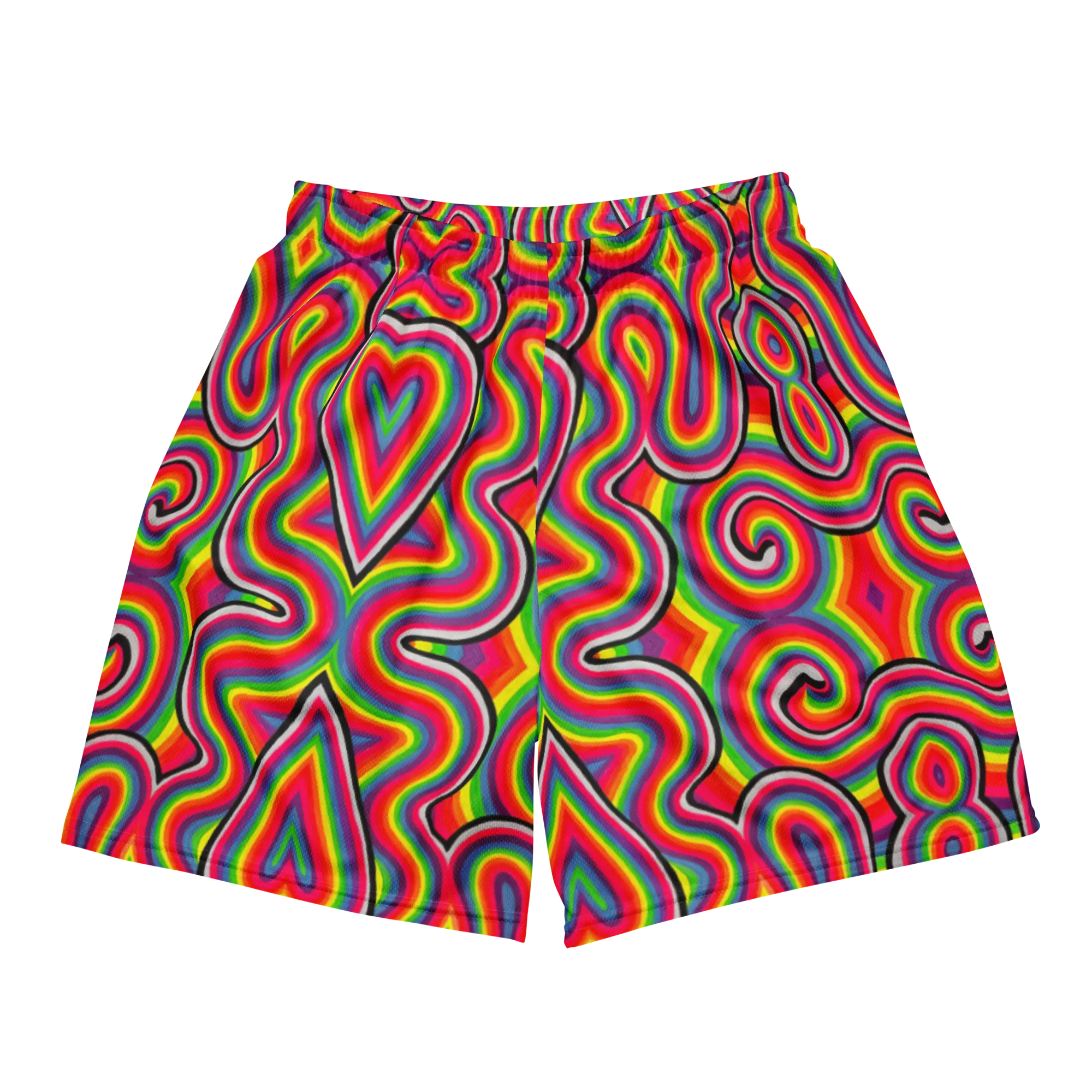 Soft Athletic Shorts (100% Recycled Material)- "Dopamine" Design