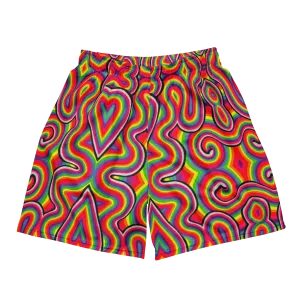 Soft Athletic Shorts (100% Recycled Material)- "Dopamine" Design