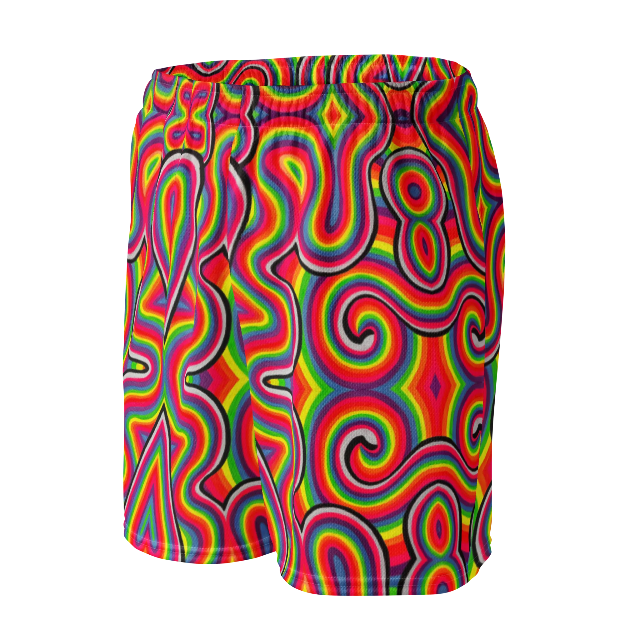 Soft Athletic Shorts (100% Recycled Material)- "Dopamine" Design